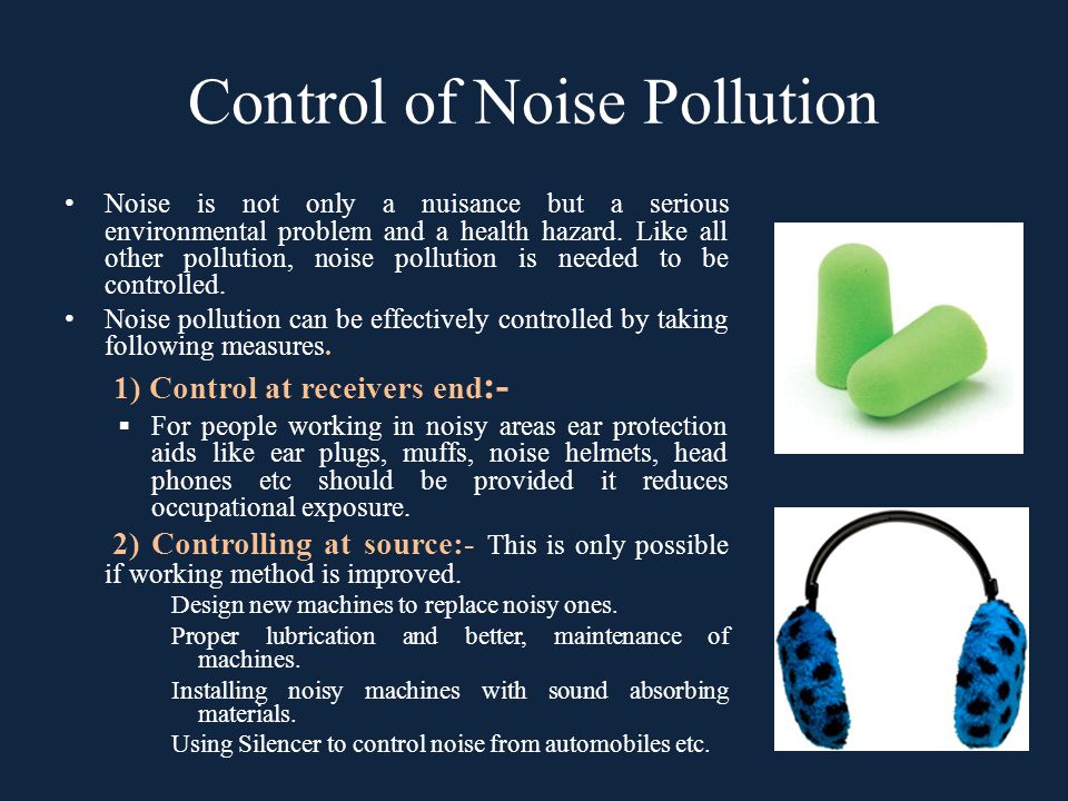 Methods Of Controlling Noise Pollution
